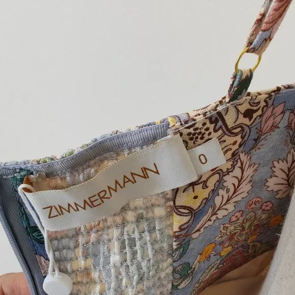 Zimmermann Rebellious style Tak mid-length floral print halter dress - Picture 10 of 11